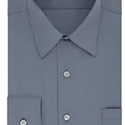 NEW Van Heusen Men's Tall Fit Dress Shirts Poplin (Big and Tall), 22" Neck 37" - 38" Sleeve, Grey