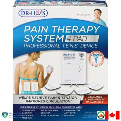 DR-HO'S 4-Pad Pain Therapy T.E.N.S. System