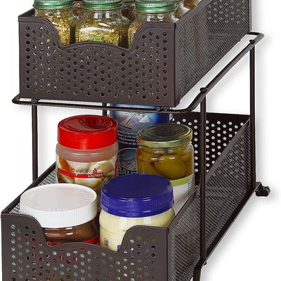 NEW SimpleHouseware 2 Tier Pull Out Cabinet Organizer Drawer for Under Sink, Kit