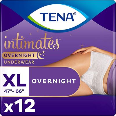 New TENA Overnight Underwear, X-Large, 12 Count