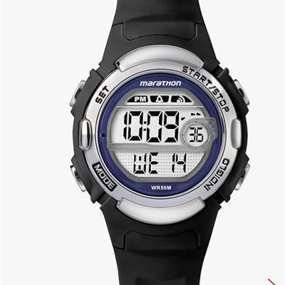 NEW Timex Marathon LCD Dial with a Black Resin Strap Watch TW5M14300