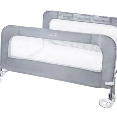 NEW Summer Infant Double Safety Bed Rail - Grey