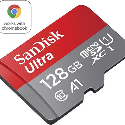 NEW SanDisk 128GB Ultra MicroSDXC UHS-I Memory Card with Adapter - 100MB/s, C10,