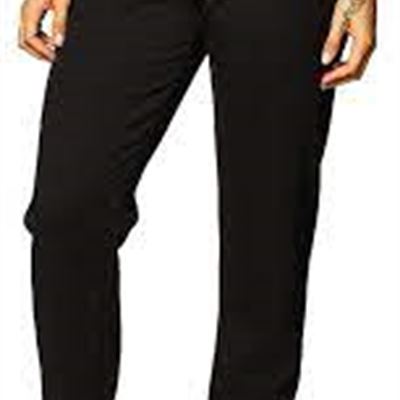 NEW Hanes Women's EcoSmart Cinched Cuff Sweatpants, XX-Large, Ebony