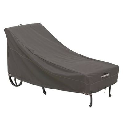 NEW Classic Accessories Ravenna Patio Chaise Lounge Cover, Large, Taupe
