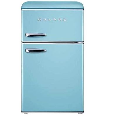 NEW Galanz 3.1 cu.ft Retro Compact Refrigerator - Blue
