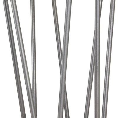 NEW WEN TL16S 16-Inch Mid-Century Modern Raw Steel Hairpin Table Legs, 1/2″ Diam