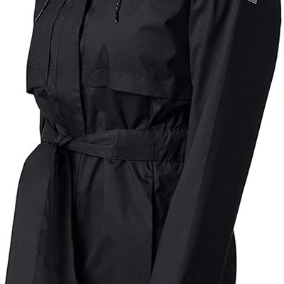 NEW Columbia womens Pardon My Trench Rain Jacket, X-Large, Black