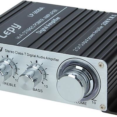 NEW Lepy LP-2020A Class-D Hi-Fi Audio Mini Amplifier with US Power Supply Black