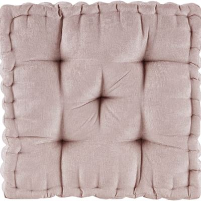 NEW Intelligent Design Azza Poly Chenille Square Floor Pillow Cushion, 20"x20"x5