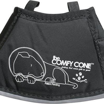 NEW The Comfy Cone Pet Recovery Collar by All Four Paws, X-Small, Black
