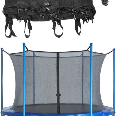 NEW Upper Bounce Trampoline Enclosure Safety Net for Round Frame Trampolines, Po