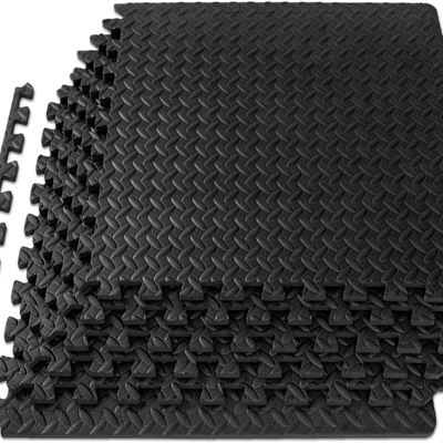 NEW ProsourceFit Exercise Puzzle Mat ½ inch, 24 SQ FT, 6 Tiles, EVA Foam Interlo
