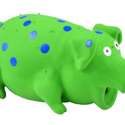 NEW Balacoo Squeaky Pig Dog Toys Latex Grunting Pig Sound Play Toy Puppy Chew To