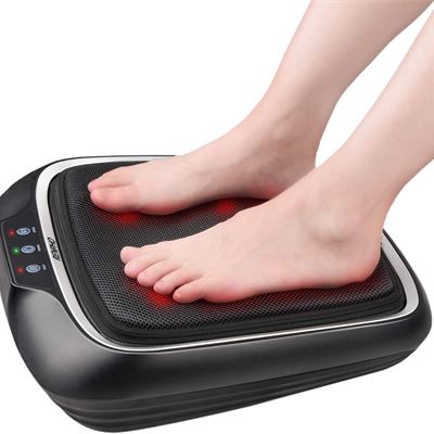 NEW RENPHO Foot Massager with Heat, Shiatsu Electric Foot Massager Machine with Heat- Kneading Foot & Back Massager, Relieve Pain & Stress