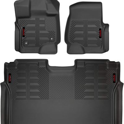 Gator 79611 Black Front and 2nd Seat Floor Liners Fits 2015-20 Ford F-150 SuperC