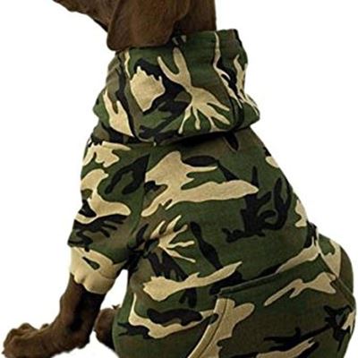 NEW Casual Canine Cotton Camo Dog Hoodie, Large, Green