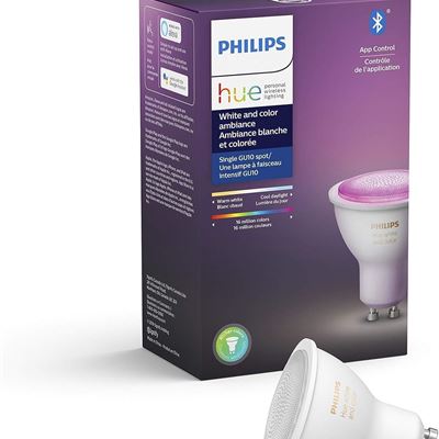 NEW Philips Hue White and Colour Ambiance GU10 LED Smart Bulb, Bluetooth & Zigbe