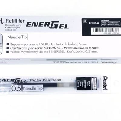 NEW Refill for Pentel EnerGel (BLN75, BLN105, BLN115), 0.5mm, Black Ink, 0.5mm