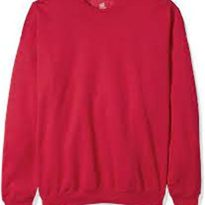 NEW Hanes Men�s EcoSmart Fleece Sweatshirt, X-Large, Deep Red