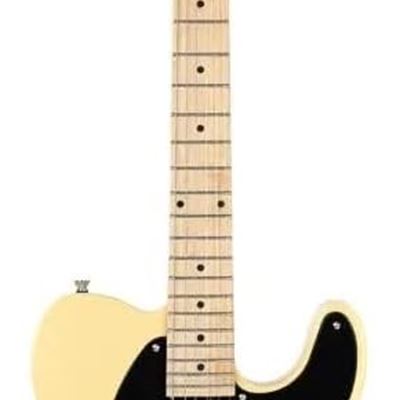NEW Monoprice 6 String Electric Guitar Pack, Right, Blonde (625019)