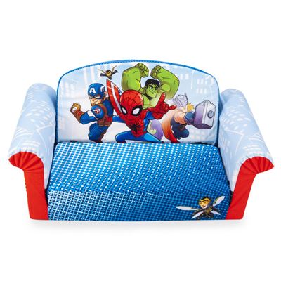 NEW Marshmallow Furniture, Children's 2-in-1 Flip Open Foam Sofa, Marvel Super H