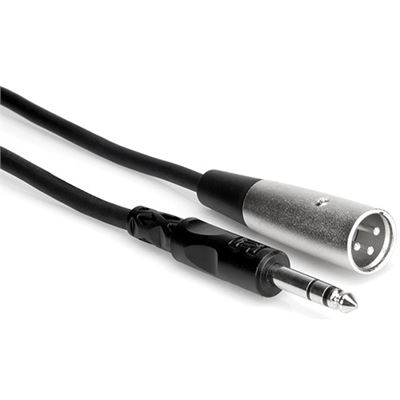 NEW Hosa Technology Stereo 1/4" Male to 3-Pin XLR Male Interconnect Cable - 20