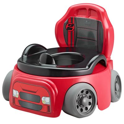 NEW The First Years Training Wheels Racer Potty System, Red