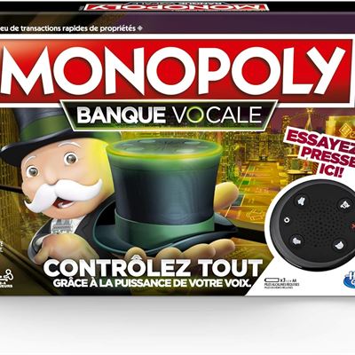 NEW Hasbro Monopoly Voice Banking Electronic Family Board Game (French)