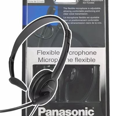 Panasonic KX-TCA400 Lightweight Headset with Mic for phones - Open box