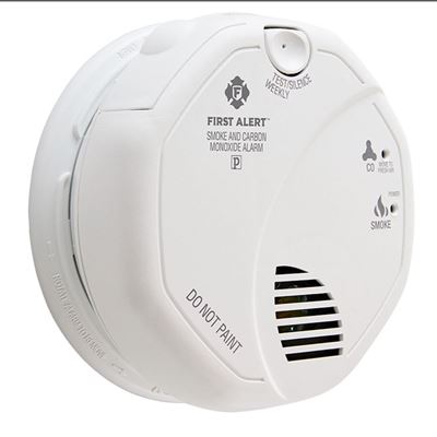 NEW First Alert Hardwired Photoelectric Smoke and Carbon Monoxide Alarm with Bat