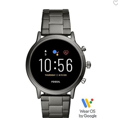 NEW Gen 5 The Carlyle HR Smoke Stainless Steel Smartwatch