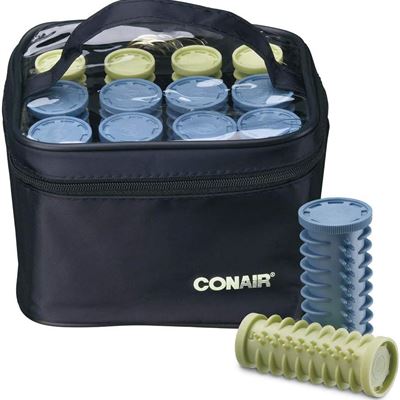 NEW Conair Instant Heat Compact Hot Rollers w/ Ceramic Techology; Black Case wit