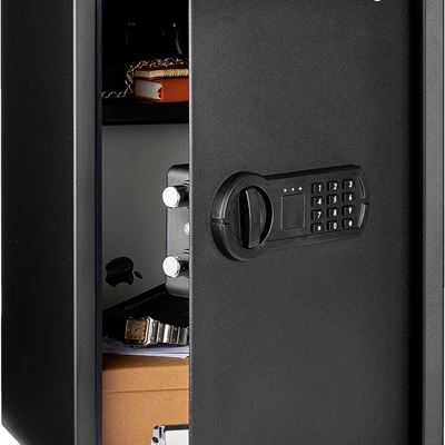 NEW Amazon Basics Steel Home Security Safe with Programmable Keypad - Secure Doc