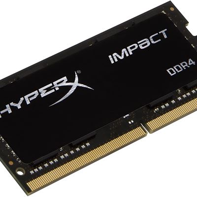New HyperX Kingston 16GB 2666MHz DDR4 Non-ECC CL15 SODIMM Impact (HX426S15IB2/16), Black