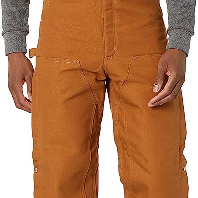 NEW Carhartt mens Quilt Lined Zip to Thigh Bib Overalls