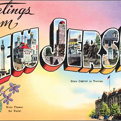 NEW Eurographics 1751-62905 Greetings from New Jersey Stretched Canvas 24x36