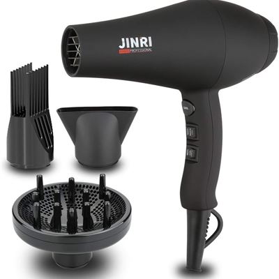 NEW JINRI Hair Dryer Professional Infrared Salon Blow Dryer 1875W Negative Ionic