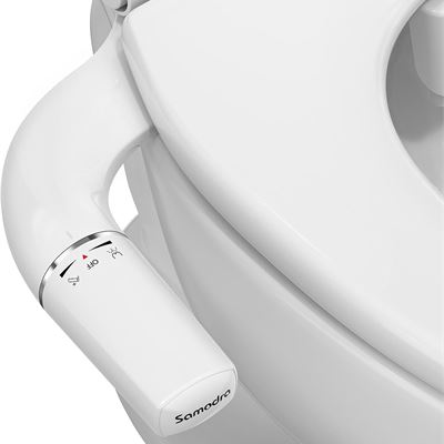 SAMODRA Self Cleaning Bidet for Toilet, Ultra-Slim Single Nozzle Bidet Attachmen