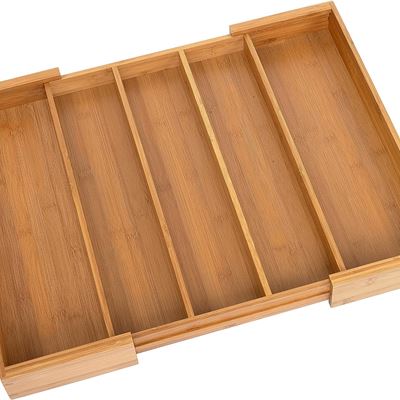 NEW Seville Classics Bamboo Eco-Conscious Organizer Tray Kitchen Home Office Pan
