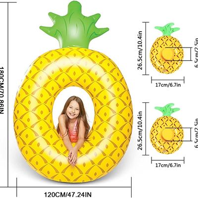 NEW Pineapple Pool Float Giant Pineapple Inflatable Pineapple Swimming Ring with