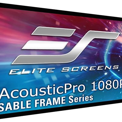 NEW Elite Screens Sable Frame, 138-inch 2.35:1, Sound Transparent Fixed Frame Projection Projector Screen, ER138WH1W-A1080P3